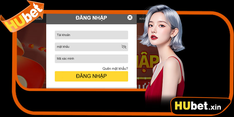 Các bước chính để đăng nhập Hubet